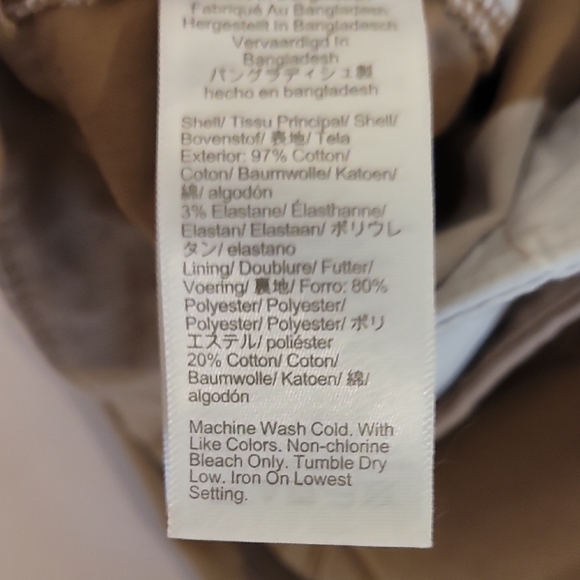 J. Crew High-Rise Girlfriend Chino w/Pockets Straight-leg ~Camel - Picture 7 of 8